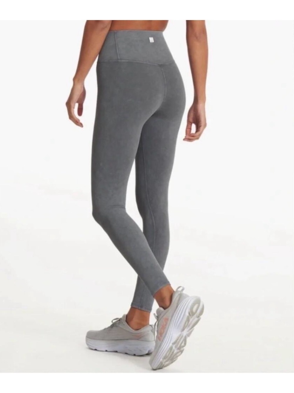 Vuori High Rise Performance Leggings Washed Charcoal Gray - Size S